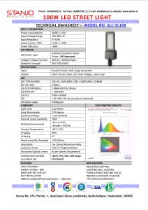 100W SL Technical Datasheet