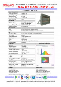 200W FL - SLIM Technical Datasheet