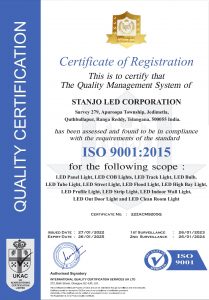 Quality certificate